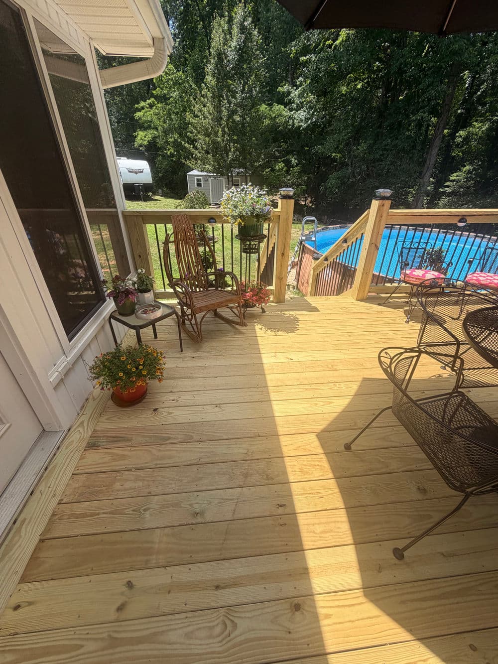 Gallery photos for 16x16 Custom Wood Deck Build in Greenville SC: Image #2