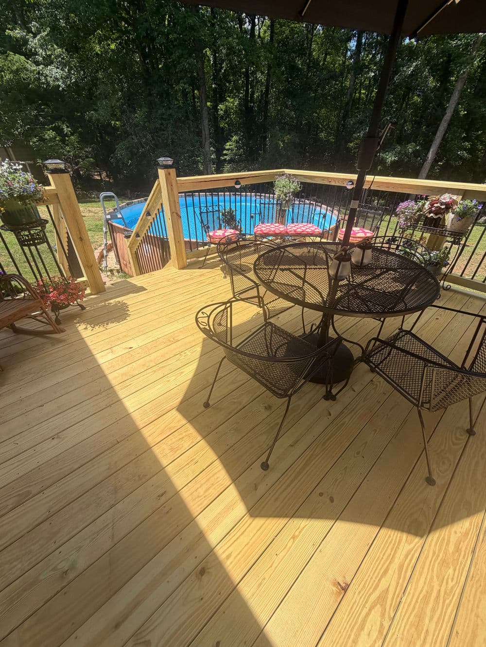Gallery photos for 16x16 Custom Wood Deck Build in Greenville SC: Image #6
