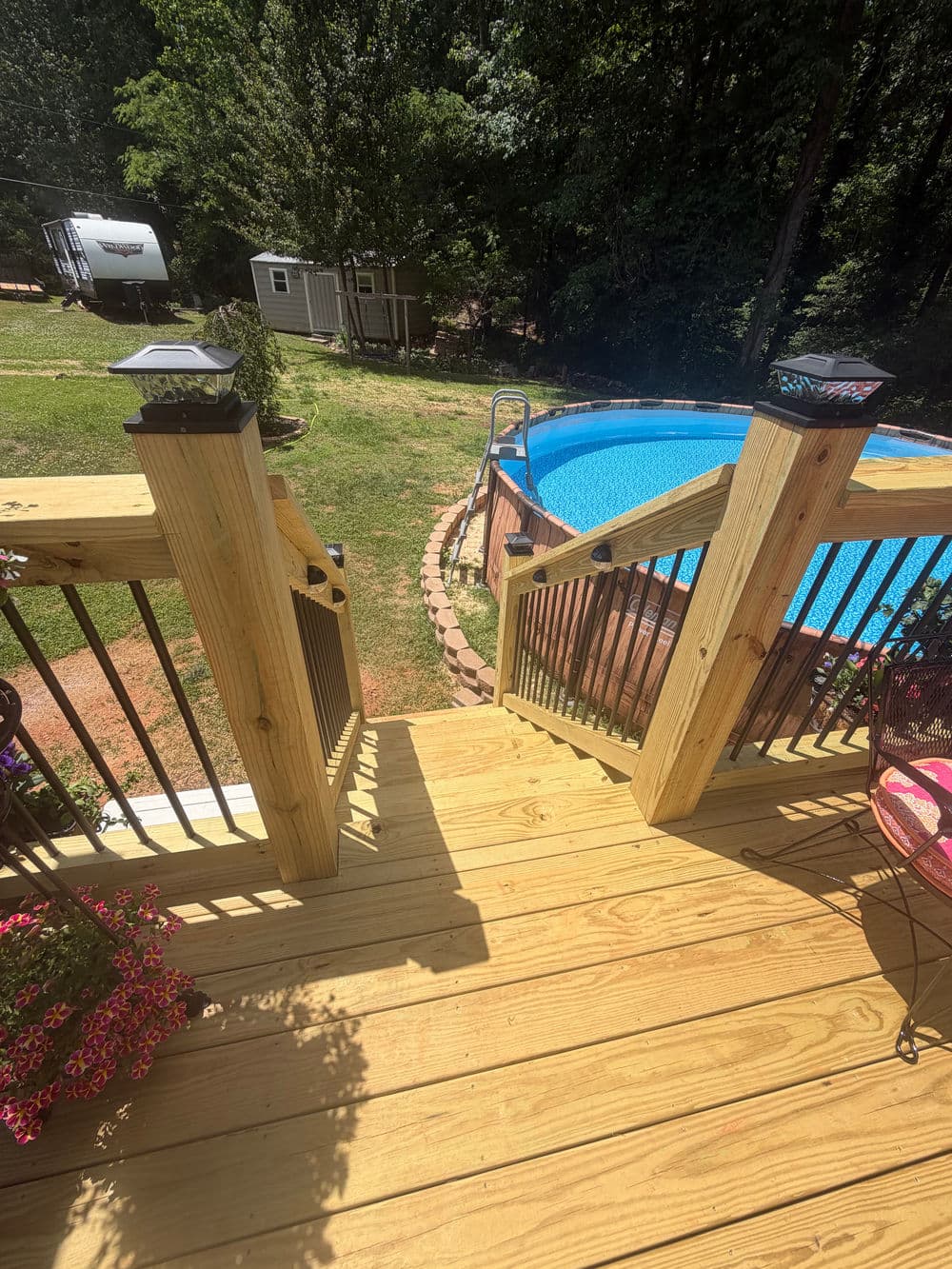 Gallery photos for 16x16 Custom Wood Deck Build in Greenville SC: Image #4