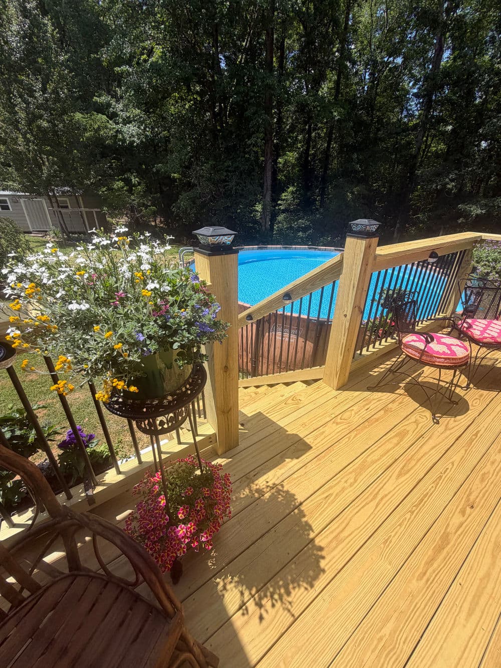 Gallery photos for 16x16 Custom Wood Deck Build in Greenville SC: Image #3