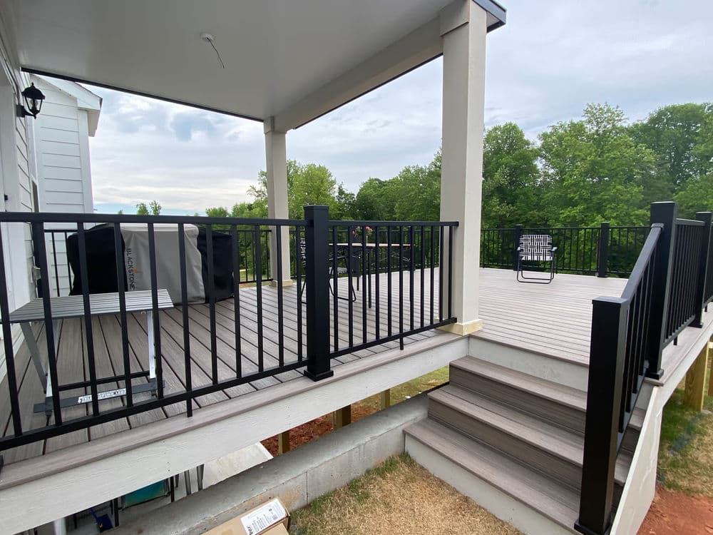 Deck and Covered Patio Build Coming Together in Travelers Rest image