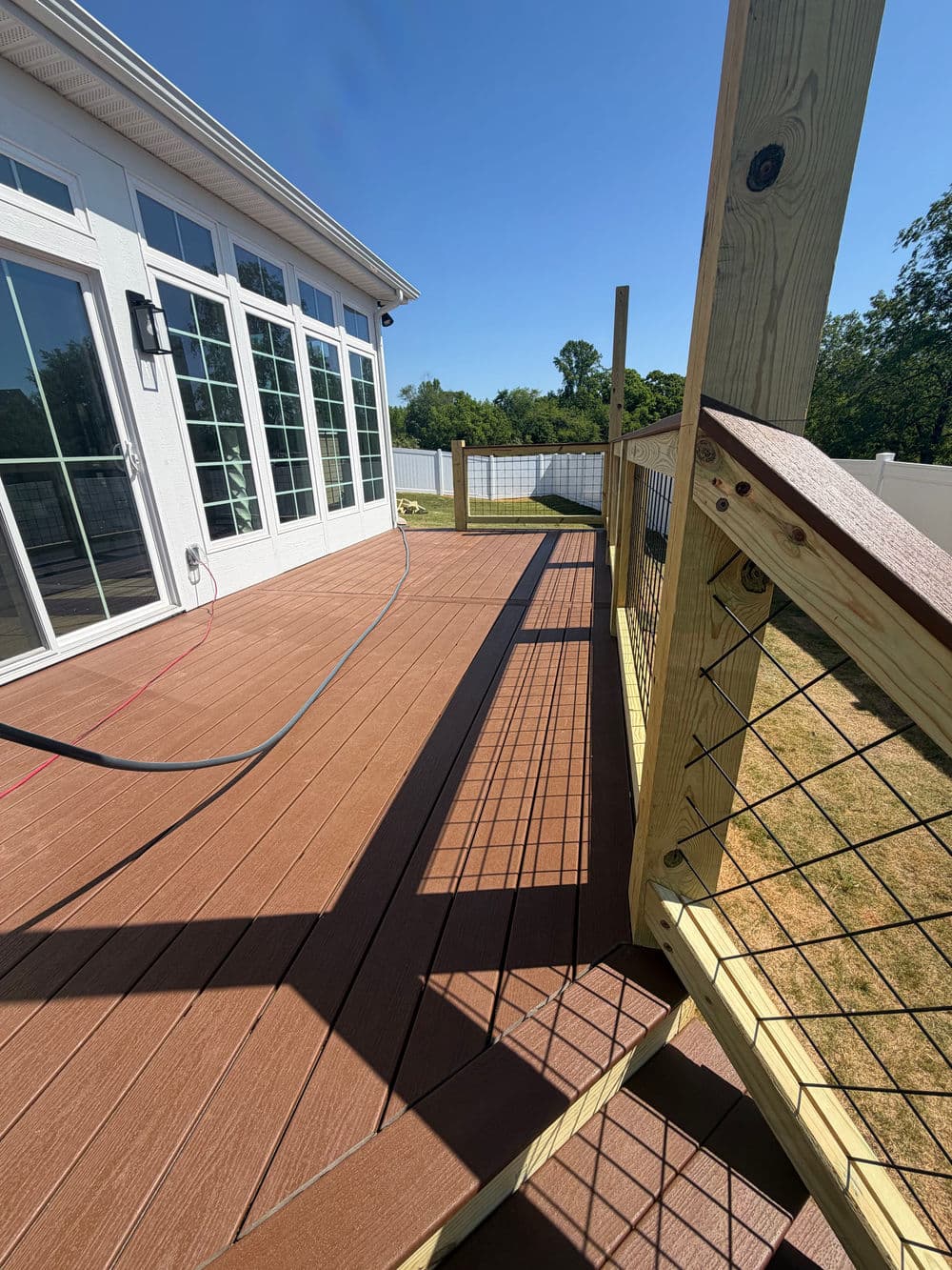 Gallery photos for Multi-Level Deck Build Turns Steep Easley SC Backyard Into Two Hangout Zones: Image #3