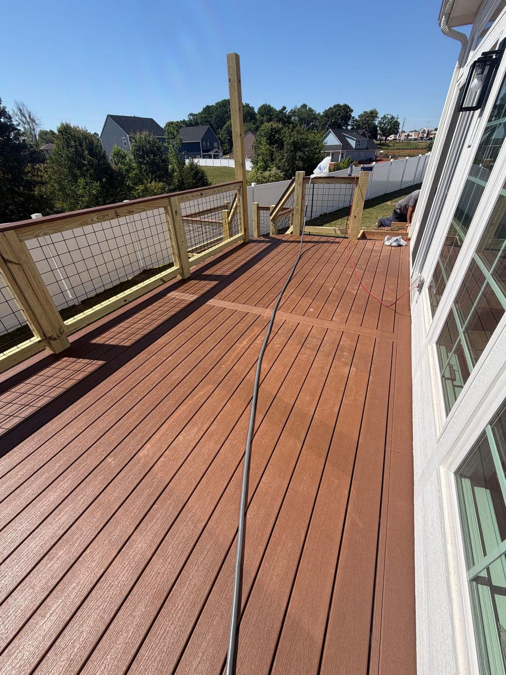 Gallery photos for Multi-Level Deck Build Turns Steep Easley SC Backyard Into Two Hangout Zones: Image #8