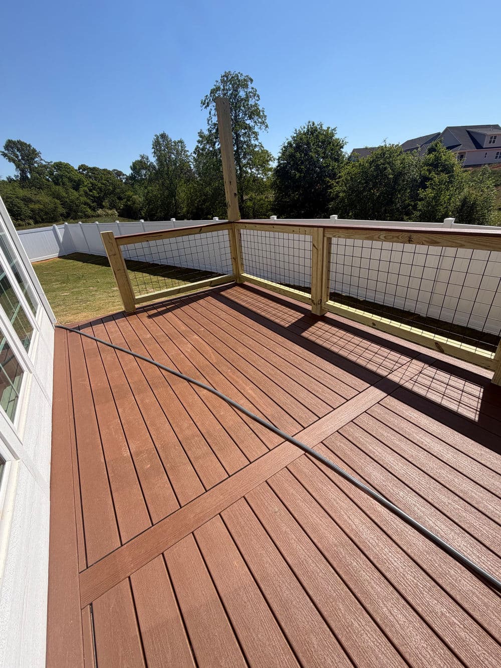 Gallery photos for Multi-Level Deck Build Turns Steep Easley SC Backyard Into Two Hangout Zones: Image #5