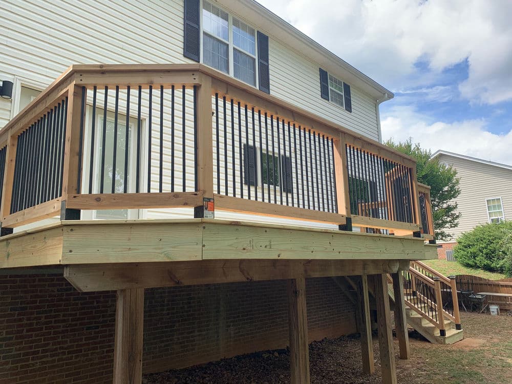 Gallery photos for Rotted Deck Replaced with Custom Cedar Build in Greer SC: Image #1