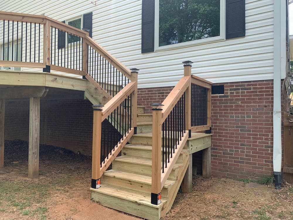Gallery photos for Rotted Deck Replaced with Custom Cedar Build in Greer SC: Image #6