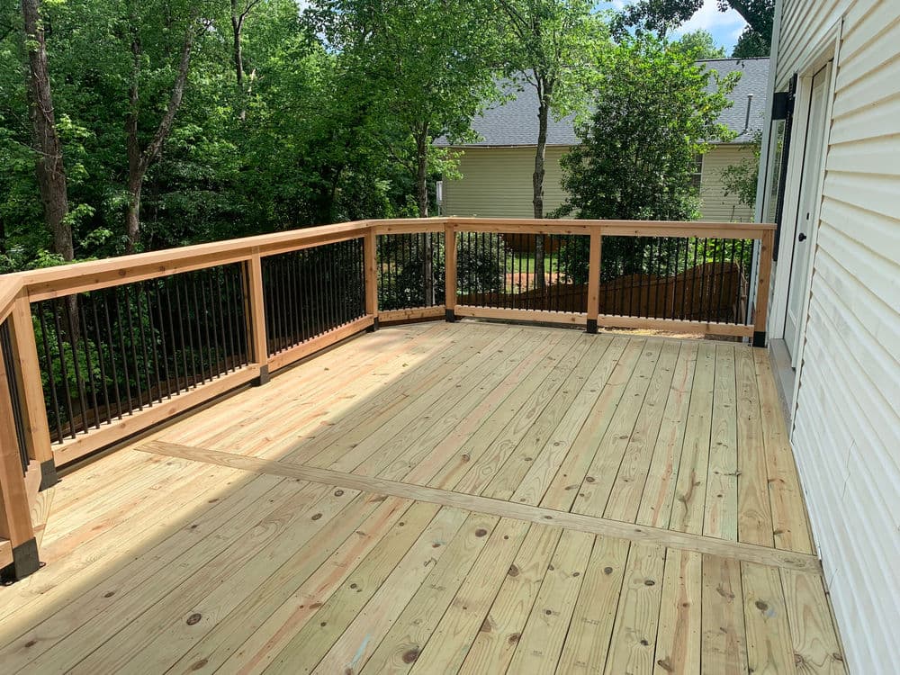 Gallery photos for Rotted Deck Replaced with Custom Cedar Build in Greer SC: Image #2