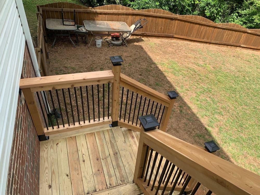 Gallery photos for Rotted Deck Replaced with Custom Cedar Build in Greer SC: Image #4