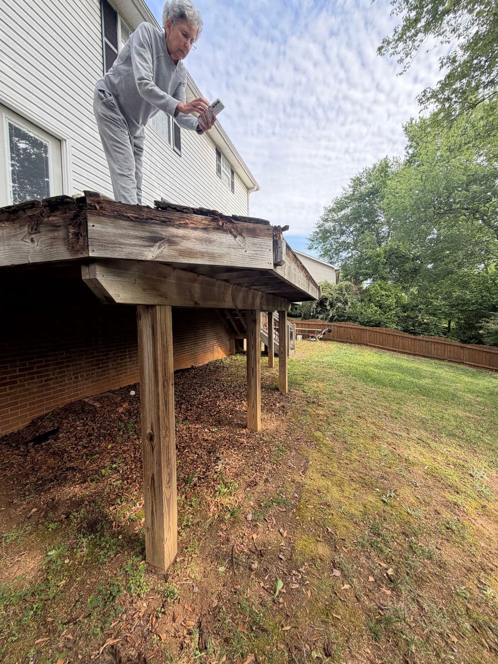 Gallery photos for Rotted Deck Replaced with Custom Cedar Build in Greer SC: Image #7