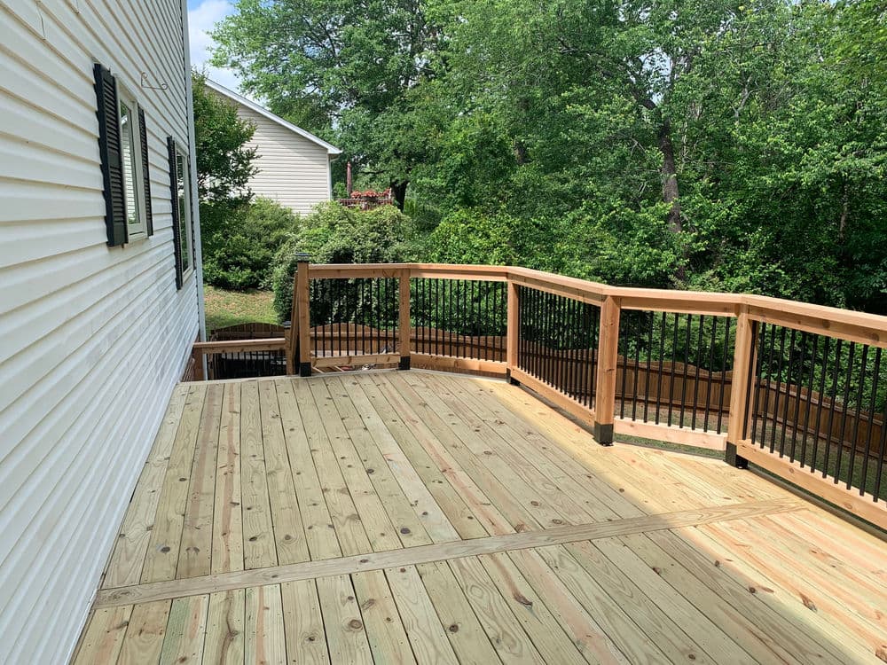 Gallery photos for Rotted Deck Replaced with Custom Cedar Build in Greer SC: Image #3