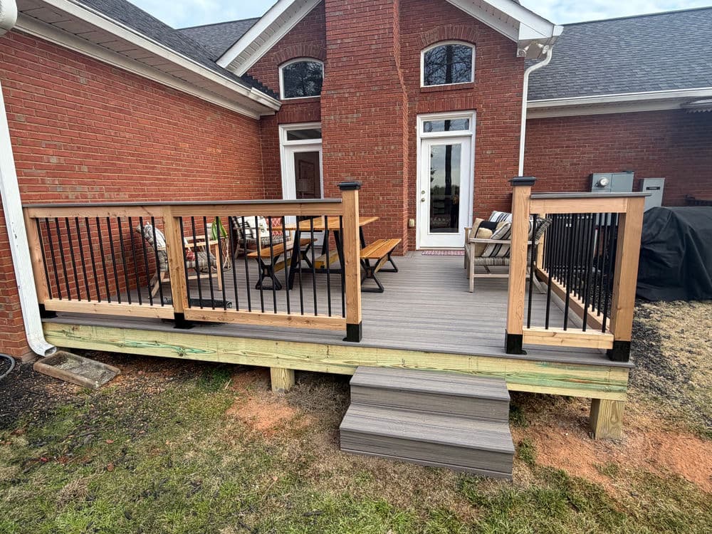Project Custom Deck with Trex and Cedar Railing Brings New Life to a Backyard image