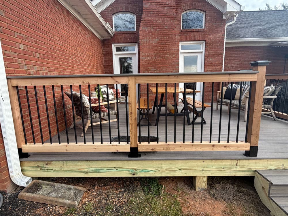 Gallery photos for Custom Deck with Trex and Cedar Railing Brings New Life to a Backyard: Image #3