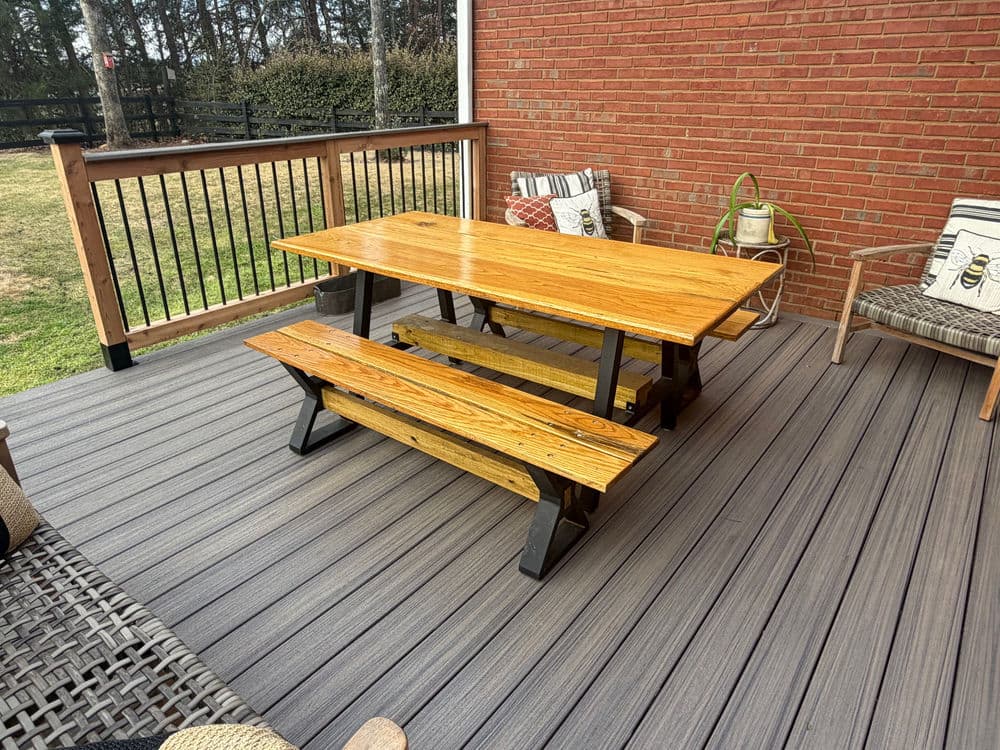 Gallery photos for Custom Deck with Trex and Cedar Railing Brings New Life to a Backyard: Image #2